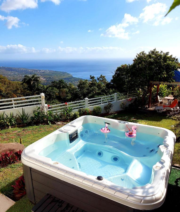 Belavue & Spa Prive, Avec Vue Panoramique Sur Mer, Jardin Creole Paysager, Jacuzzi Prive Bouillante Exterior photo